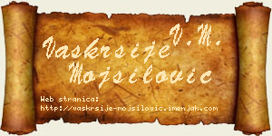 Vaskrsije Mojsilović vizit kartica